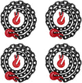 4PK Falcon Cargo 5/8" X 10' Grade 80 Transport Binder Chain - 18,100 LBS WLL - Clevis Grab Hook, Tie-Down, Towing by Falcon+Cargo