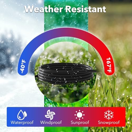 BN-LINK 3ft Indoor Outdoor Extension Cord 16/3 SJTW, 2 Pack, Black, PVC Cable Jacket, 3-Prong, Weather Resistant, Flame Retardant, Suitable for Indoor, Landscaping & Holiday Decorations, 13A ETL - Image 5