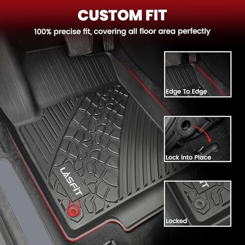 LASFIT Floor Mats for Jeep Cherokee 2015-2023 - Image 2