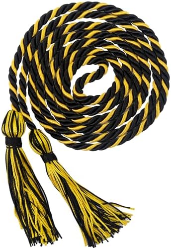 GraduationMall Graduation Honor Cord 68" BlackGold by GraduationMall%C2%AE