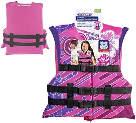 Aqua Oceans 7 Life Jacket for Kids - US Coast Guard Approved Life Vest for Infant, Child & Youth Boys and Girls, Open-Side PFD for Boating, Swimming & Water Sports - Image 5