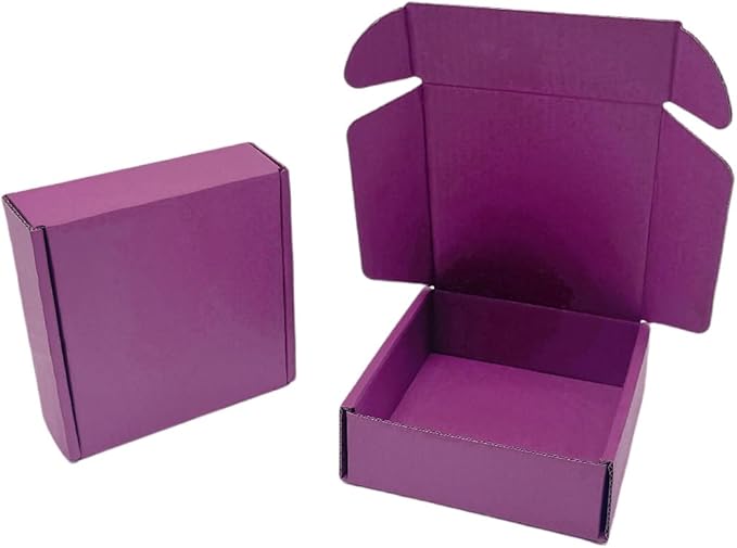 15 Pcs 4.7 x 4.7 x 1.6 Inches Mini Size Corrugated Cardboard Gift Boxes - Image 6