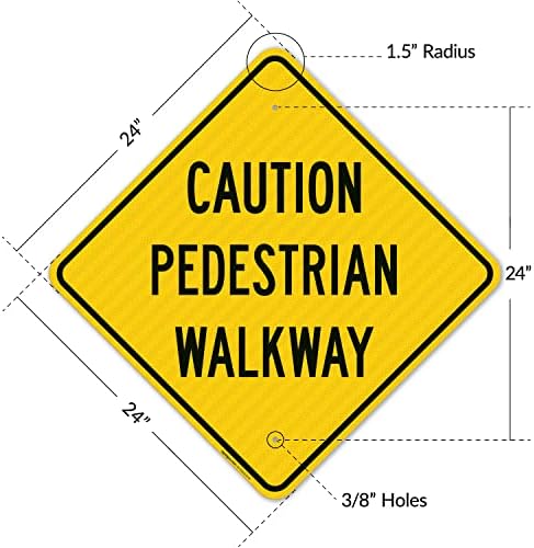 Pedestrian Walkway Sign, - Image 6