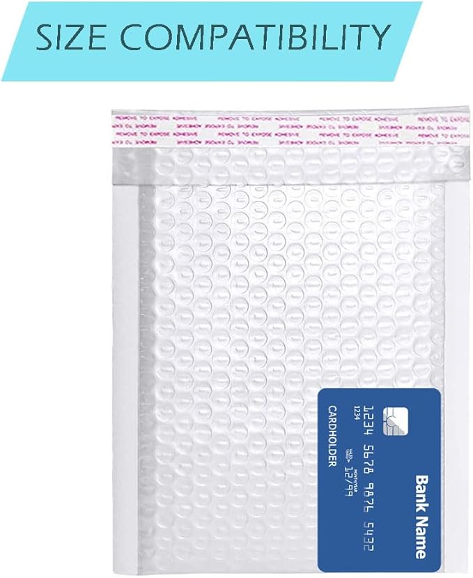 Ezone #0 6"x9" Bubble Mailer Poly Padded Envelope Self-Seal Mailing Envelope - Image 4