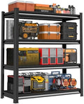 48" W Garage Shelving Heavy Duty, 2000 Lbs Loads Garage Storage Shelves Heavy Duty, Metal Shelving Units and Storage Racks, Industrial Utility Shelf,48" Wx16 Dx63 H, Black by SDXYSTCE