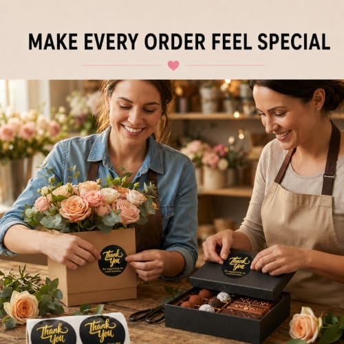 500 Thank You for Supporting My Small Business Stickers, 1.5 Inch - Image 6