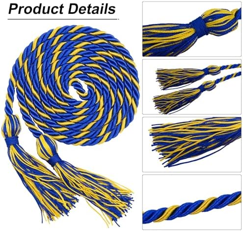 GraduationMall Graduation Honor Cord 68" RoyalGold - Image 3