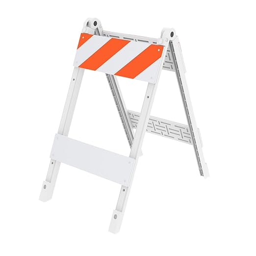 Type I Foldable Traffic Barricade, 1 Pack Folding Road Safety Sign by OranclUS
