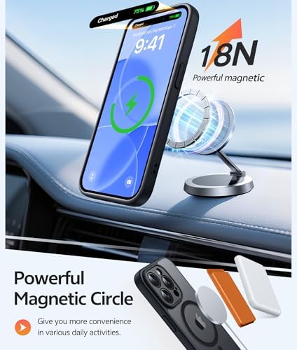 FNTCASE for iPhone 13 Pro Max Case, Fit for Magsafe, Full Camera Protection - Image 3