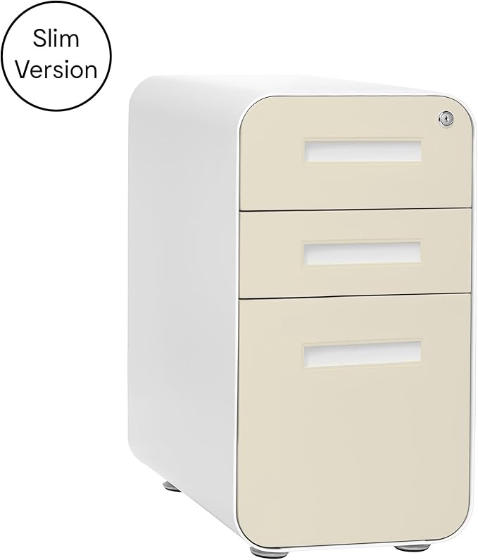 Laura Davidson Furniture Stockpile Slim 3-Drawer Mobile File Cabinet - Image 3