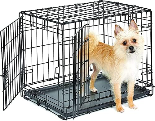 New World by Midwest 24-Inch Double Door Crate, for Small Breeds, 12-20 lbs by NewWorldPetProducts