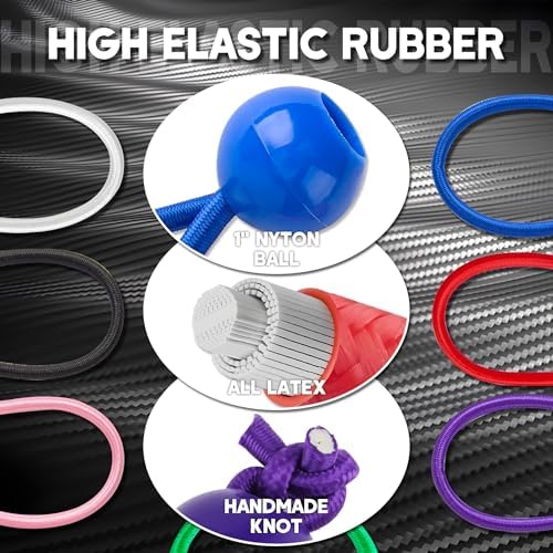 CARTMAN 30-Pack 6-Inch Ball Bungee Cords for Canopies and Tarps, Red - Image 3