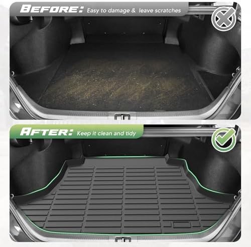 Cartist Floor Mats for Toyota Camry (Only for FWD) 2018-2024, All Weather Cargo Liner for Camry Accessories, Heavy Duty TPE Cargo Mats, Car Accessories (Not Fit for Hybrid or AWD) - Image 4