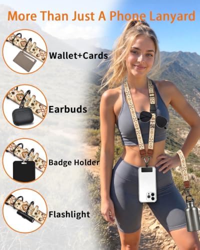 Boho Bohemian Cell Phone Lanyard Crossbody Wrist Neck Strap Women - Image 4