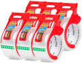 6-Pack No Noise Clear Packing Tape with Dispenser,2.7mil x 1.88" x 55Yds Heavy Duty Noiseless Packing Tape,Packaging Tape for Shipping, Industrial Grade Moving Tape for Boxes COSIMIXO by COSIMIXO