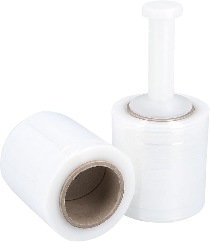 PSBM 12 Rolls 4 Inch x 1000 Feet 80 Gauge Mini Stretch Film/Wrap - Image 2