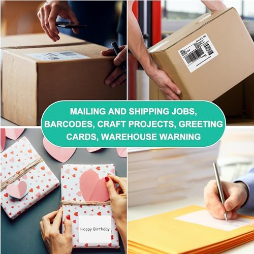 L LIKED 3-1/3"x4 Printable White Matte Sticker Labels 300 Labels 50 Sheets - Image 5