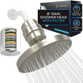 SparkPod Filtered Shower Head, 23-Stage, 8" Round, Brushed Nickel by SparkPod