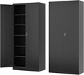 Metal Storage Cabinet-72” Black Tall Steel File Cabinets by Fesbos