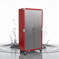 Heavy-Duty Commercial Storage Cabinet (Red, 36" W x 18" D x 72" H) by Unknown