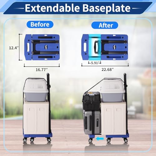 GtIiFmTe Foldable Hand Truck, Lightweight Luggage Cart for Airport Car Seat - Image 4