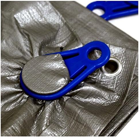 ToolUSA (4 Pack) Robust Tarp Clamps | Quick Grommet Replacement & Secure Tie-Down Solution | Works on Tarps & Fabrics | Sturdy & Reusable - Image 2