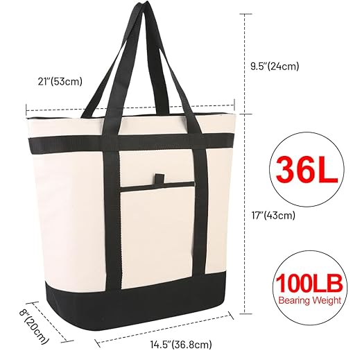 Insulated Cooler Bag, Tote Bag for Grocery Shopping, DIY Your Creative Designs - Image 3