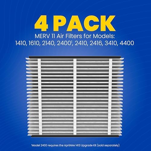 Genuine AprilAire 410 Replacement Filter for AprilAire Whole House Air Purifiers - MERV 11, Clean Air & Dust, 16x25x4 Air Filter (Pack of 4) - Image 5