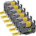 Replacement for P-Touch TZe-651 Yellow Laminated 24mm 0.94" Label Tape by COLORTY