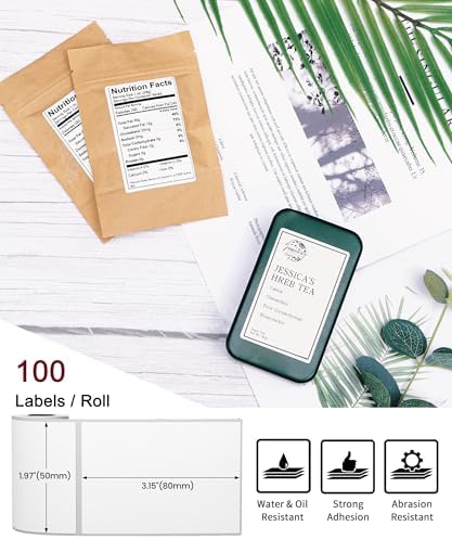 Phomemo [3x90 pcs] M110 Original Labels- 1.97''x3.15''(50x80mm) - Image 2