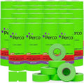 Perco 1 Line Price and Date Guns Green Labels - 240 Rolls, 30 Sleeves by Perco