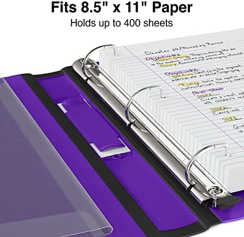 Staples Better 1.5-Inch 3-Ring Binder, Purple, Heavy-Duty - Image 4
