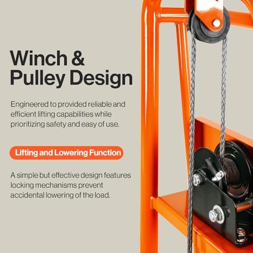 SuperHandy Material Lift Stacker, 330 lb Capacity, 40-Inch Lift - Image 6