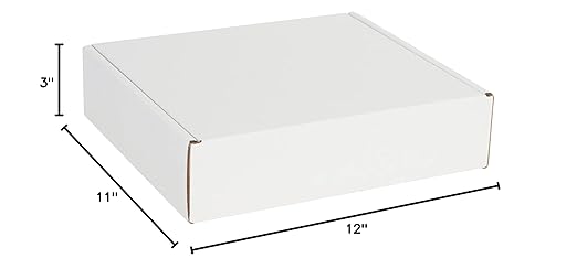 Box USA 12" Deluxe Shipping Boxes 12"L x 11"W x 3"H, Gifts or Bulk Business - Image 10
