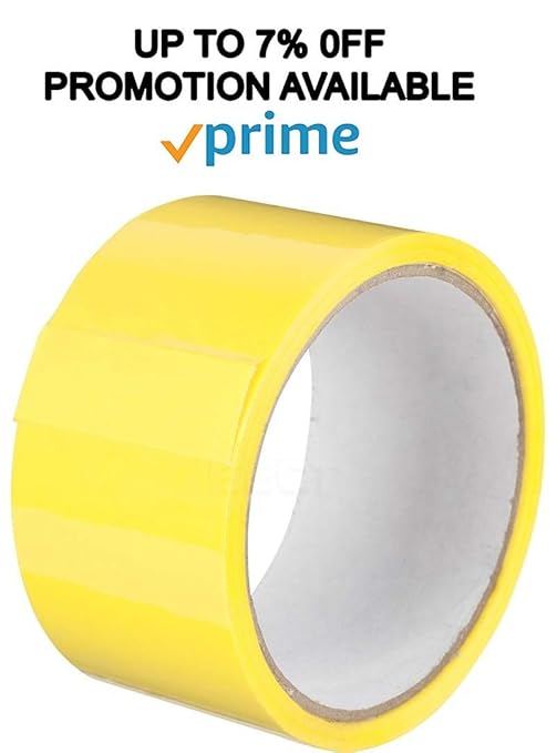 ABC Carton Sealing Tape 1.89 Inches Wide x 54.68 yd Length. 36 Rolls of Yellow - Image 4