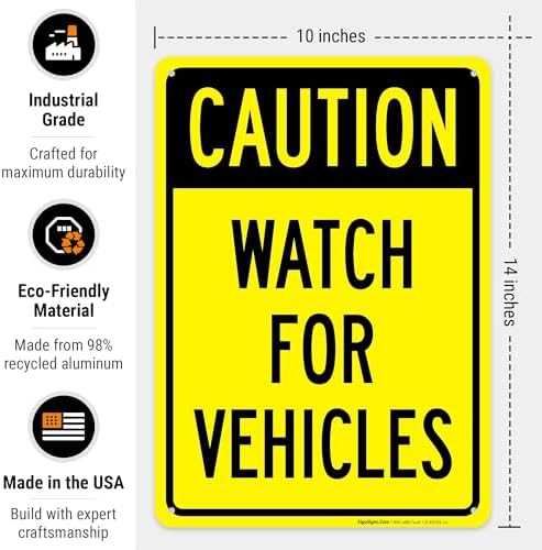 Watch for Vehicles Sign, - Image 3