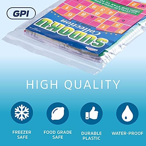 8" x 10" Zip Bags, 1/2 Gallon, 4000 Pack, 2 Mil, Reclosable, Storage, GPI - Image 3