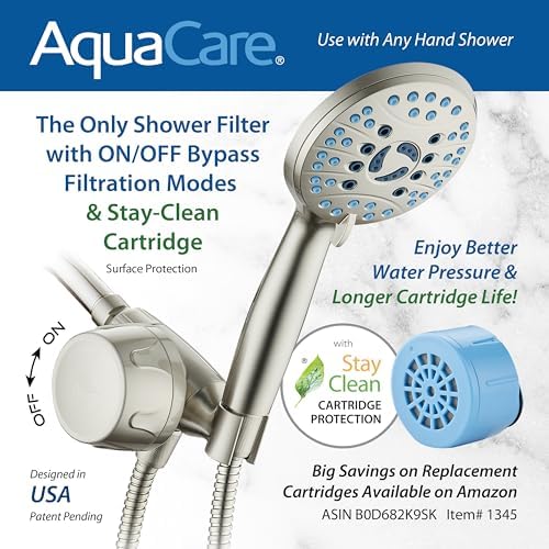 AquaCare Premium American KDF Shower Filter w/Built-in Hand Shower Bracket - Image 3
