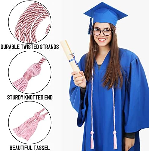 Graduation Cords Pink Cords for Graduation 2025 Graduation Honor Cords (Pink) - Image 3