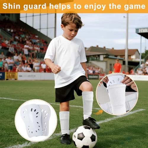 2 Pairs Shin Guards Soccer for Kids,Shin Pads Extra Lightweight Breathable Slide in Shin Guard for Football Training Match Outdoor Activities Protective Slip-in Shin Guards for Boys Girls - Image 7