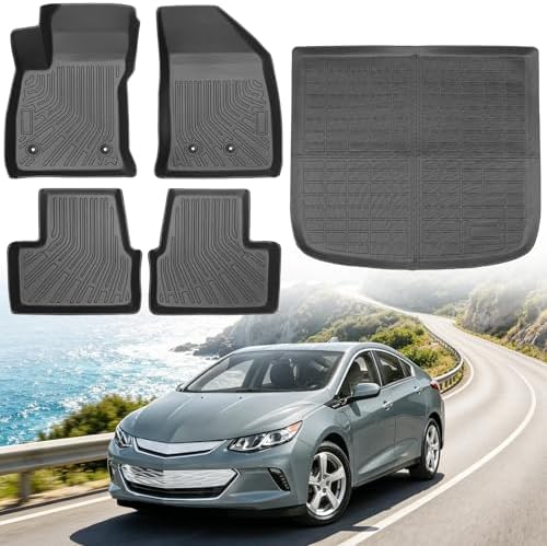 Floor Mats for Chevrolet Chevy Volt Gas & PHEV 2016-2019 by Vehiwell