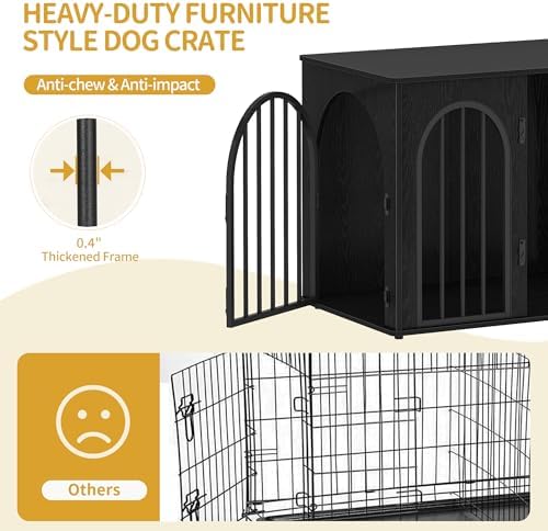 Hzuaneri 26.8'' Dog Crate Furniture,Dog Kennel Indoor for Small Dogs - Image 6