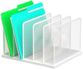 Kuntine.B 5-Section Upright Desk File Organizer White 1 Pack by KuntineB