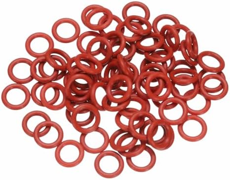 100pcs Silicone O-Ring 9.9x6.3x1.8mm Metric Sealing Gasket by Unknown