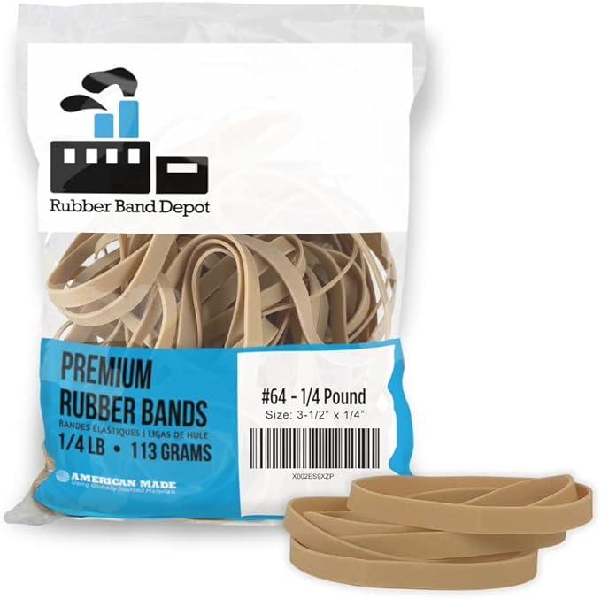 Rubber Band Depot, Size #64, Everyday Rubber Bands by The+Office-Pros