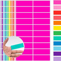 YSHIHE Colored Label Stickers,12 Colors,3 x 1 Inch Folder Labels-480 Pcs by YSHIHE