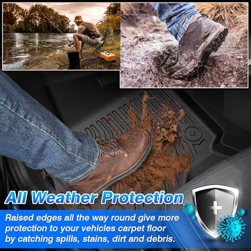 Cartist Ford Expedition max Floor Mats for 2025 2026 Expedition max (7 Seats) Accessories All-Weather Waterproof Car Floor Mats & Cargo Liner for Ford Expedition max 2025 2026 - Image 3
