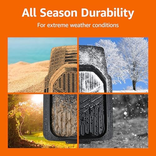 Amazon Basics 3-Piece All-Weather Heavy Duty, Full Set PVC Floor Mats for Universal Fit in Cars, SUVs, and Trucks, Black, Trim to Customize - Image 4
