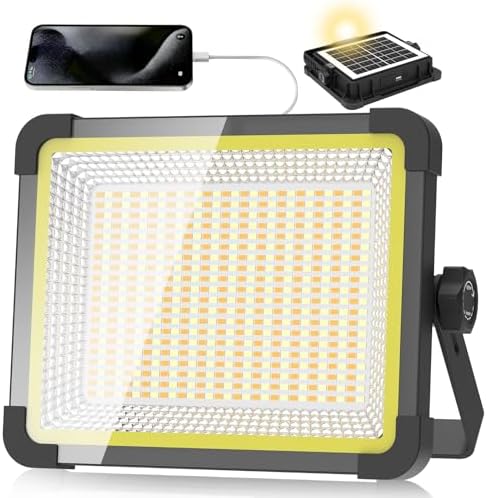 400W Solar LED Work Light 32000LM Portable Rechargeable Magnetic Work Light by Zenndpoon