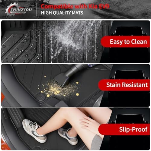 Floor Mats for 2024 2025 2026 Kia EV9 6&7 Seats Accessories - Image 4